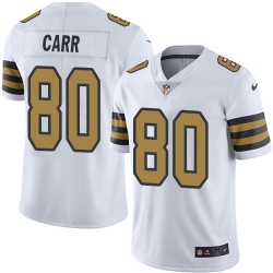 Limited Nike White Youth Austin Carr Jersey NFL 80 New Orleans Saints Rush Vapor Untouchable