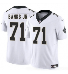 Youth New Orleans Saints 71 Kelvin Banks Jr White 2025 Draft F U S E Vapor Limited Stitched Football Jersey Youth New Orleans Saints 71 Kelvin Banks Jr White 2025 Draft F U S E Vapor Limited Stitched Football Jersey