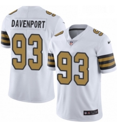 Youth Nike New Orleans Saints 93 Marcus Davenport Limited White Rush Vapor Untouchable NFL Jersey