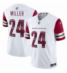 Men Washington Commanders 24 Von Miller White 2025 FUSE Vapor Limited Football Stitched Jersey Men Washington Commanders 24 Von Miller White 2025 FUSE Vapor Limited Football Stitched Jersey