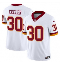 Men Washington Commanders 30 Austin Ekeler White 2025 F U S E Throwback Vapor Limited Stitched Football Jersey Men Washington Commanders 30 Austin Ekeler White 2025 F U S E Throwback Vapor Limited Stitched Football Jersey