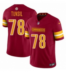 Men Washington Commanders 78 Laremy Tunsil Burgundy 2025 FUSE Vapor Limited Football Stitched Jersey Men Washington Commanders 78 Laremy Tunsil Burgundy 2025 FUSE Vapor Limited Football Stitched Jersey