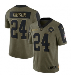 Men's Washington Football Team Antonio Gibson Nike Olive 2021 Salute To Service Limited Player Jersey