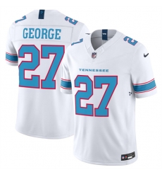 Men Tennessee Titans 27 Eddie George White 2026 F U S E Vapor Limited Stitched Football Jersey Men Tennessee Titans 27 Eddie George White 2026 F U S E Vapor Limited Stitched Football Jersey