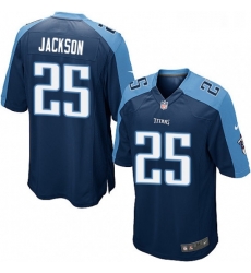 Mens Nike Tennessee Titans 25 Adoree Jackson Game Navy Blue Alternate NFL Jersey