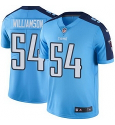 Nike Titans #54 Avery Williamson Light Blue Mens Stitched NFL Limited Rush Jersey