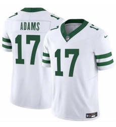 Men New York Jets 17 Davante Adams White 2024 F U S E Vapor Limited Stitched Jersey