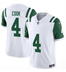 Men New York Jets 4 Brady Cook White 2025 F U S E  Classic Alternate Vapor Untouchable Limited Stitched Jersey