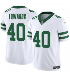 Men New York Jets 40 Donovan Edwards White 2025 F U S E Vapor Untouchable Limited Stitched Jersey Men New York Jets 40 Donovan Edwards White 2025 F U S E Vapor Untouchable Limited Stitched Jersey