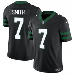 Men New York Jets  7 Geno Smith Black 2025 F U S E  Vapor Untouchable Limited Stitched Jersey