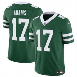 Youth New York Jets 17 Davante Adams Green 2024 F U S E Throwback Limited Stitched Jersey