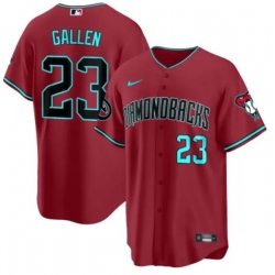 Men Arizona Diamondbacks 23 Zac Gallen 2023 24 Red Cool Base Stitched Baseball Jersey