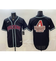Men Arizona Diamondbacks Team Big Logo 2026 Fashion Replica Black Out Stitched Baseball JerseyS Men Arizona Diamondbacks Team Big Logo 2026 Fashion Replica Black Out Stitched Baseball JerseyS