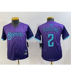 Youth Arizona Diamondbacks 2 Geraldo Perdomo Purple 2025 City Connect Limited Stitched Baseball Jersey Youth Arizona Diamondbacks 2 Geraldo Perdomo Purple 2025 City Connect Limited Stitched Baseball Jersey