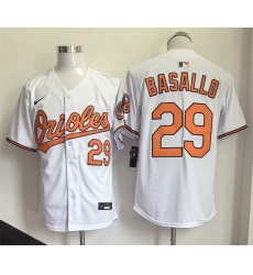 Men Baltimore Orioles 29 Samuel Basallo White 2026 Limited Stitched Baseball Jersey Men Baltimore Orioles 29 Samuel Basallo White 2026 Limited Stitched Baseball Jersey