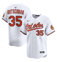 Men Baltimore Orioles Nike Home Limited Jersey White Rutschman Adley 35