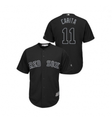 Men 2019 Players 27 Weekend Boston Red Sox 11 Rafael Devers Carita Black Jersey