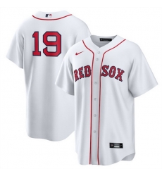 Men Boston Red Sox 19 Roman Anthony White No Name Cool Base Stitched Baseball Jersey