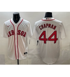 Men Boston Red Sox 44 Aroldis Chapman White Cool Base Stitched Baseball Jersey