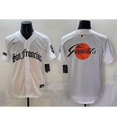 Men San Francisco Team Big Logo White 27Gothic Fog Edition 27 Vapor Premier Limited Stitched Baseball Jersey 001 Men San Francisco Team Big Logo White 27Gothic Fog Edition 27 Vapor Premier Limited Stitched Baseball Jersey 001