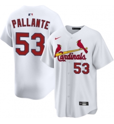 Men St  Louis Cardinals 53 Andre Pallante White Home Limited Stitched Baseball Jersey