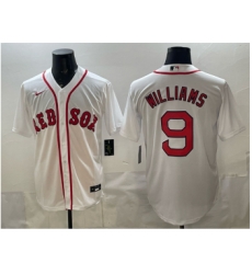 Men's Boston Red Sox #9 Ted Williams White Cool Base Stitched Baseball Jersey Men's Boston Red Sox #9 Ted Williams White Cool Base Stitched Baseball Jersey