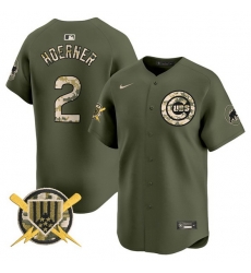 Men Chicago Cubs 2 Nico Hoerner Green Armed Forces Day Vapor Limited Stitched Baseball Jersey Men Chicago Cubs 2 Nico Hoerner Green Armed Forces Day Vapor Limited Stitched Baseball Jersey