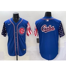 Men Chicago Cubs Team Big Logo Royal 2025 Independence Day Vapor Premier Limited Stitched Baseball Jersey Men Chicago Cubs Team Big Logo Royal 2025 Independence Day Vapor Premier Limited Stitched Baseball Jersey