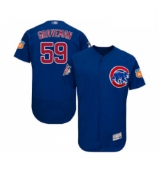 Mens Chicago Cubs 59 Kendall Graveman Royal Blue Alternate Flex Base Authentic Collection Baseball Jersey