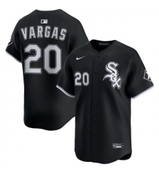 Men Chicago White Sox Nike Black Alternate Limited Jersey Vargas Miguel 20 Men Chicago White Sox Nike Black Alternate Limited Jersey Vargas Miguel 20