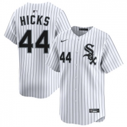 Men Chicago White Sox Nike Home Limited Jersey White Hicks Jordan 44