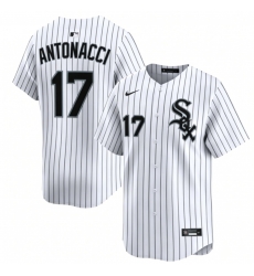 Men Chicago White Sox Sam Antonacci #17 Nike Whie Strips Home Limited Jersey Men Chicago White Sox Sam Antonacci #17 Nike Whie Strips Home Limited Jersey