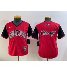 Youth Chicago White Sox Team Big Logo Red Black 2025 City Connect Limited Stitched Baseball Jersey 002 Youth Chicago White Sox Team Big Logo Red Black 2025 City Connect Limited Stitched Baseball Jersey 002