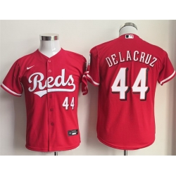 Youth Cincinnati Reds  44 Elly De La Cruz Red Cool Base Stitched Baseball Jersey