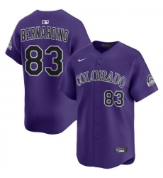 Men Colorado Rockies Nike Purple Alternate Limited Jersey Bernardino Brennan 83