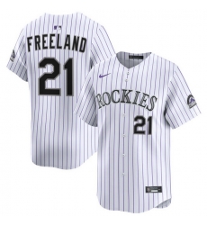 Men Colorado Rockies Nike White Alternate Limited Jersey Freeland Kyle 21