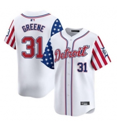 Men Detroit Tigers 31 Riley Greene White 2025 Independence Day Vapor Premier Limited Stitched Baseball Jersey Men Detroit Tigers 31 Riley Greene White 2025 Independence Day Vapor Premier Limited Stitched Baseball Jersey