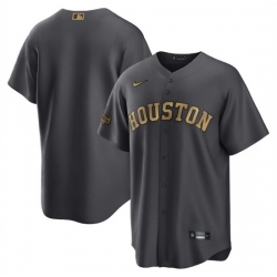 Men Houston Astros Blank 2022 All Star CharcoalCool Base Stitched Baseball Jersey