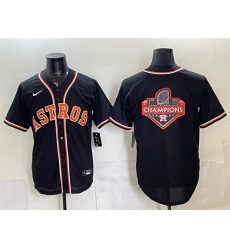 Men Houston Astros Team Big Logo 2026 Fashion Replica Black Out Stitched Baseball Jerseys 001