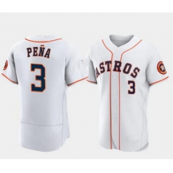 Men New Houston Astros #3 Jeremy Pena White Stitched Jersey
