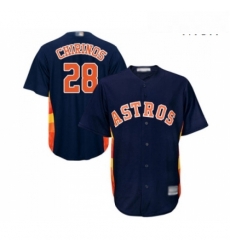 Mens Houston Astros 28 Robinson Chirinos Replica Navy Blue Alternate Cool Base Baseball Jersey 