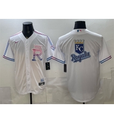 Men Kansas City Royals Team Big Logo White 2026 City Connect Stadium Stitched Baseball Jersey s Men Kansas City Royals Team Big Logo White 2026 City Connect Stadium Stitched Baseball Jersey s