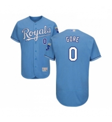 Mens Kansas City Royals 0 Terrance Gore Light Blue Alternate Flex Base Authentic Collection Baseball Jersey