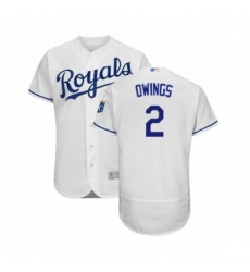 Mens Kansas City Royals 2 Chris Owings White Flexbase Authentic Collection Baseball Jersey