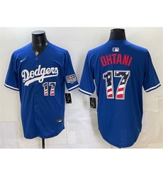 Men Los Angeles Dodgers 17 Shohei Ohtani Royal 250 Fourth of July Stitched Baseball Jersey Men Los Angeles Dodgers 17 Shohei Ohtani Royal 250 Fourth of July Stitched Baseball Jersey