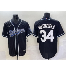 Men Los Angeles Dodgers 34 Fernando Valenzuela Black Fashion Stitched Baseball Jersey Men Los Angeles Dodgers 34 Fernando Valenzuela Black Fashion Stitched Baseball Jersey