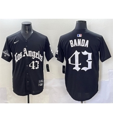 Men Los Angeles Dodgers 43 Anthony Banda Black Mexico 2025 LA Gothic Style With 2024 World Series Champions Patch Vapor Premier Limited Stitched Baseball J