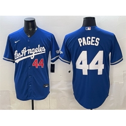Men Los Angeles Dodgers  44 Andy Pages Royal Alternate Stadium Stitched Baseball Jersey