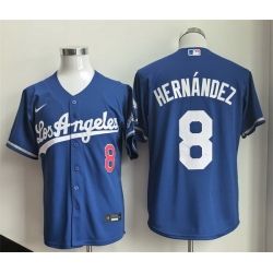Men Los Angeles Dodgers  8 Enrique Hern%C3%A1ndez Royal 2026 Gold Collection Stitched Baseball Jersey