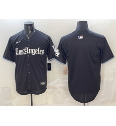 Men Los Angeles Dodgers Blank Black  Gothic Edition  Vapor Premier Limited Stitched Baseball Jersey